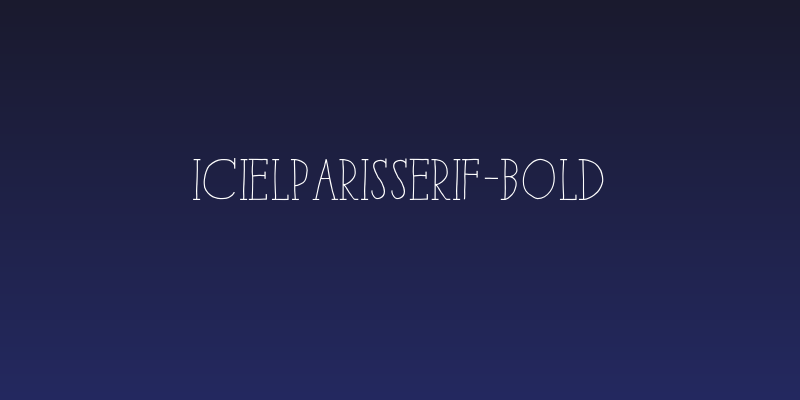iCielParisSerif-Bold Social Header