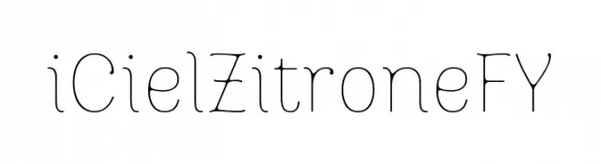 iCielZitroneFY  Fuentes Gratis Descargar