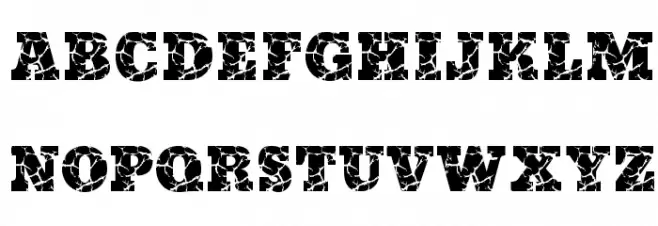 iCrack Regular Font Litere mari