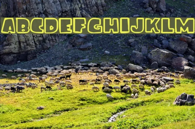 ice age font Example 3