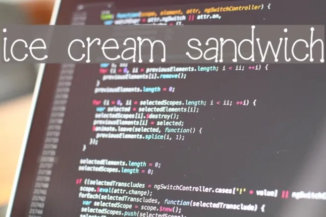 ice cream sandwich Example 2