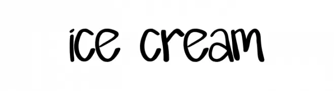 ice cream  Descarca Fonturi Gratis