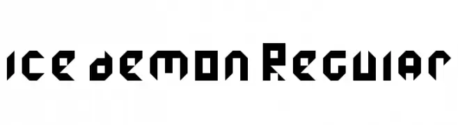 ice demon Regular  Frei Schriftart Herunterladen