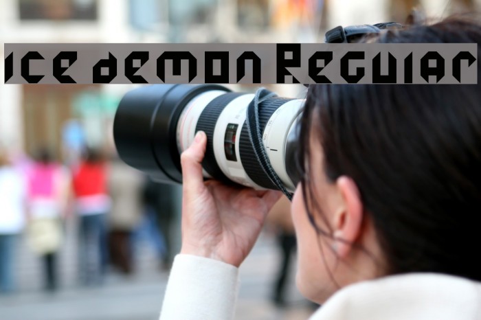 ice demon Regular Font examples