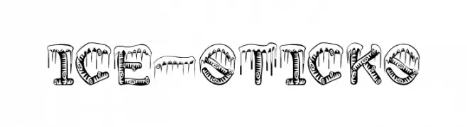 ice-sticks  Frei Schriftart Herunterladen