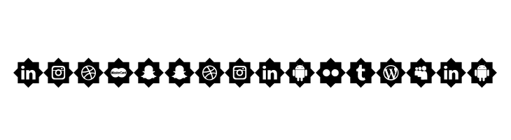 icons social media फ़ॉन्ट