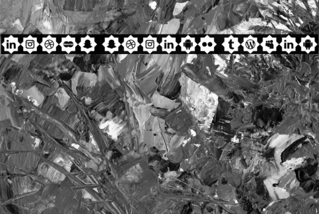 icons social media Font examples