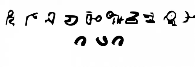 ID4 Alien Script Font OTHER CHARS