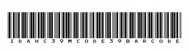 IDAHC39MCode39Barcode  Fuentes Gratis Descargar