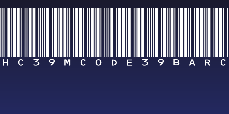 IDAHC39MCode39Barcode Social Header