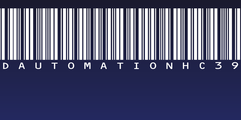 IDAutomationHC39M Social Header