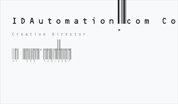 IDAutomation.com Code39 Business Card