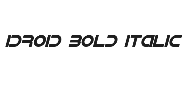 IDroid Bold Italic Logo