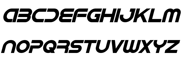IDroid Bold Italic Font LOWERCASE