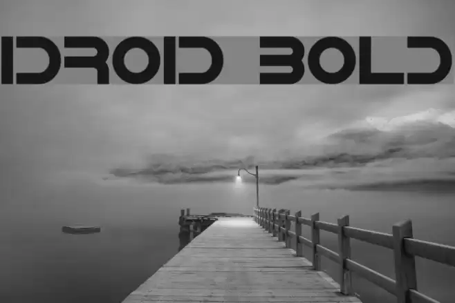 IDroid Bold Font examples