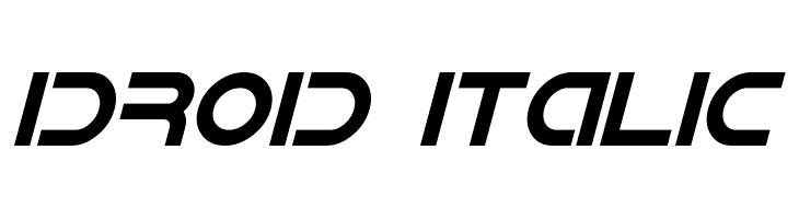 IDroid Italic Font