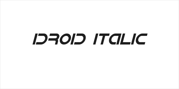 IDroid Italic Logo