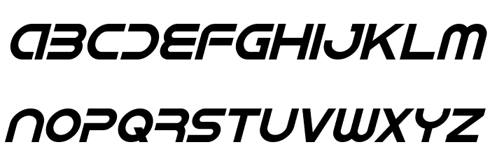 IDroid Italic Font LOWERCASE