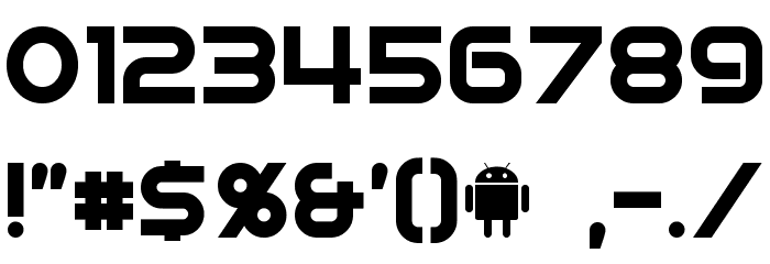 IDroid Font OTHER CHARS