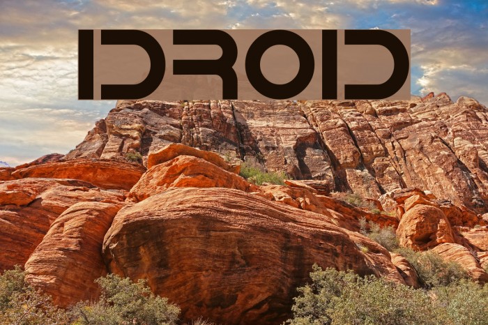 IDroid Font examples