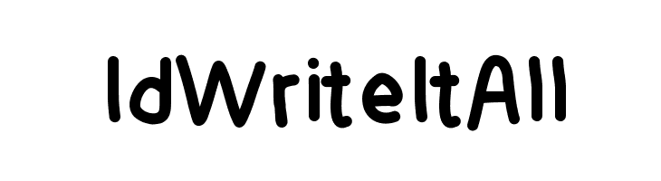 IdWriteItAll Font