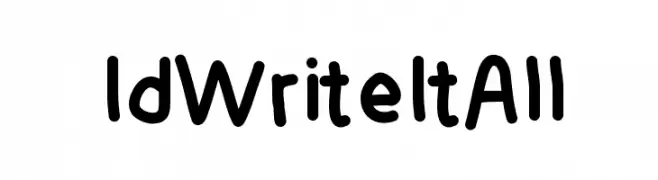 IdWriteItAll  Fuentes Gratis Descargar