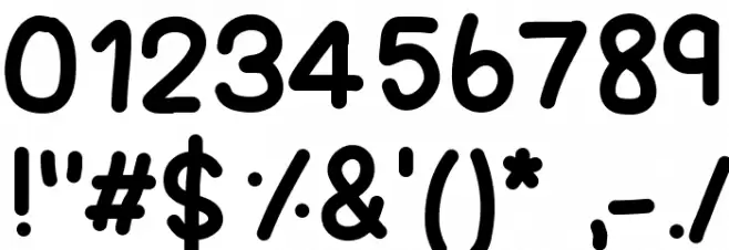 IdWriteItAll Font OTHER CHARS