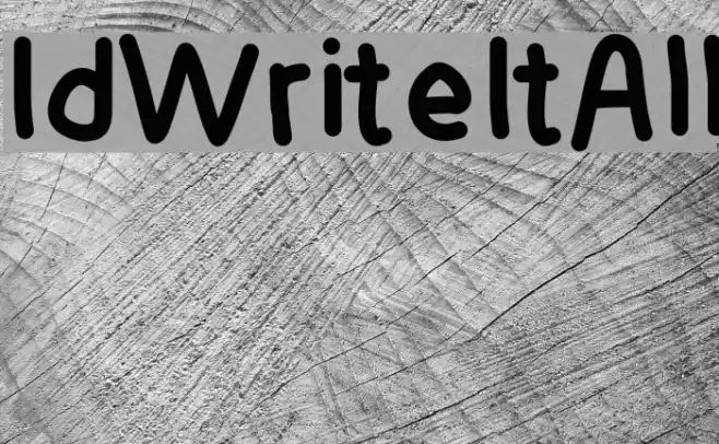 IdWriteItAll Font examples