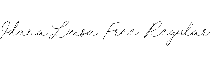 Idana Luisa Free Regular Font