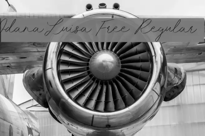 Idana Luisa Free Regular Font examples