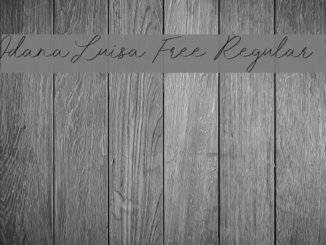 Idana Luisa Free Regular Font examples