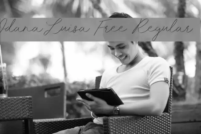 Idana Luisa Free Regular Font examples