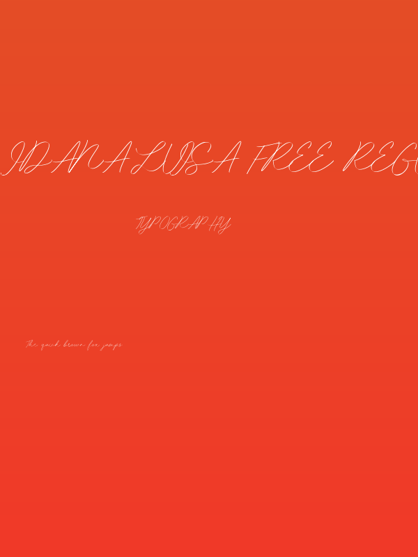 Idana Luisa Free Regular Poster