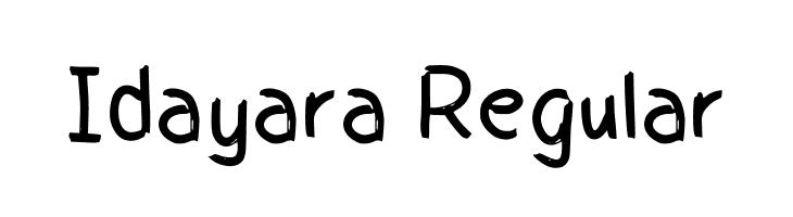 Idayara Regular  Frei Schriftart Herunterladen
