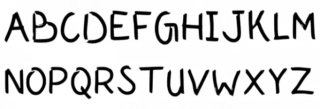Idayara Regular Font Litere mari