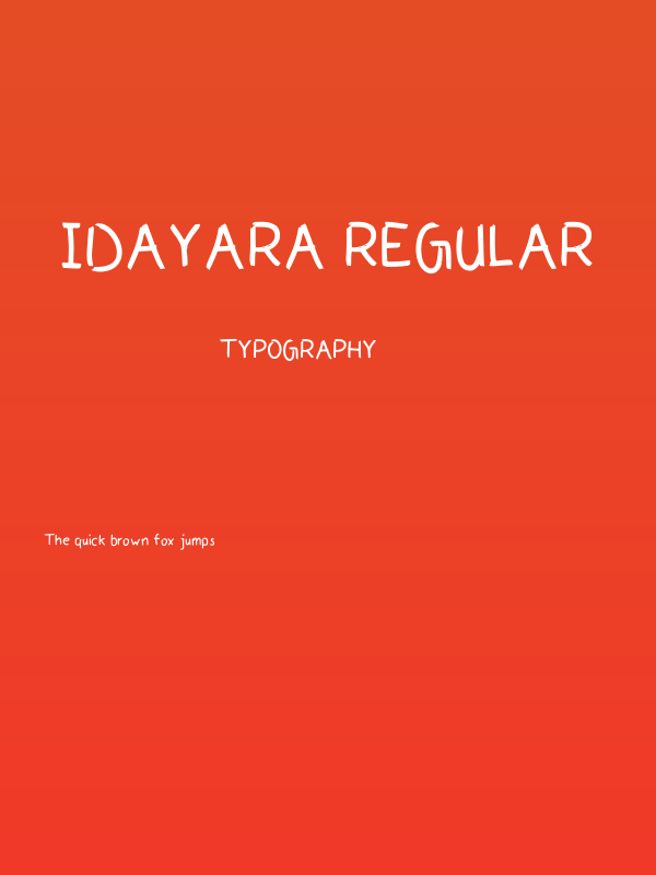 Idayara Regular Poster