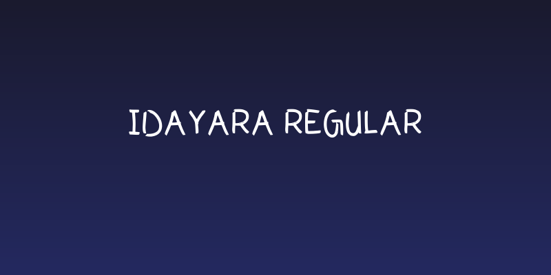 Idayara Regular Social Header