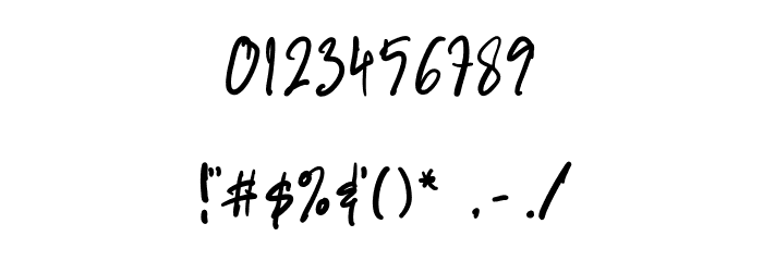 Ideal Type Font OTHER CHARS