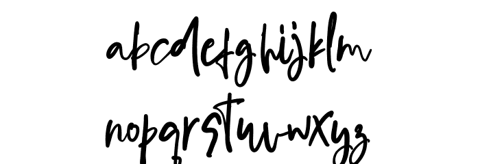 Ideal Type Font LOWERCASE