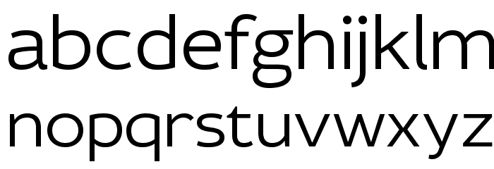 IdealistSans-Light Font LOWERCASE