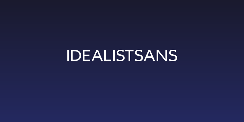 IdealistSans Social Header