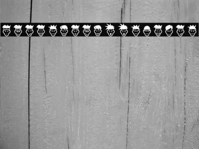 IdeasAndApps Faces Font examples