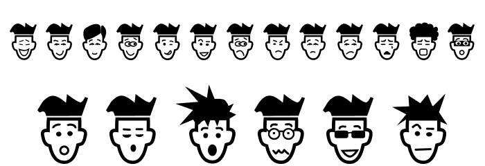 IdeasAndApps Faces Font LOWERCASE