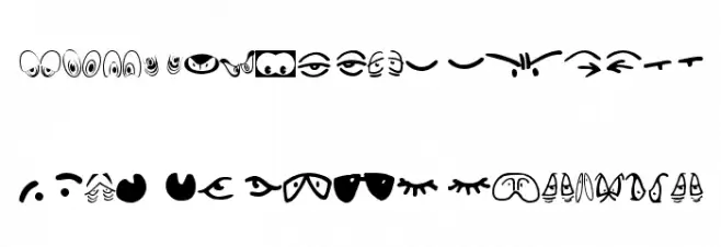 IdentAKitEyes Schriftart Groß