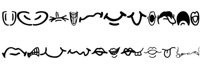 IdentAKitFaceBits Font LOWERCASE