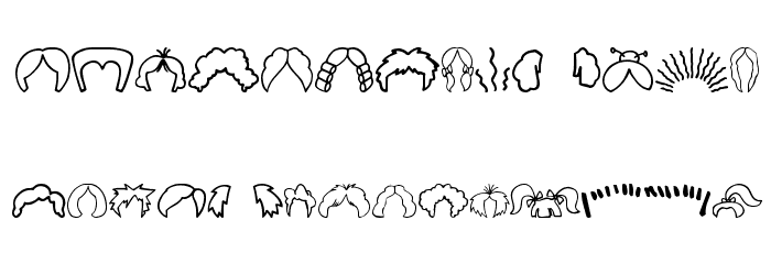 IdentAKitHair Font OTHER CHARS