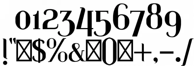 Identica Font OTHER CHARS