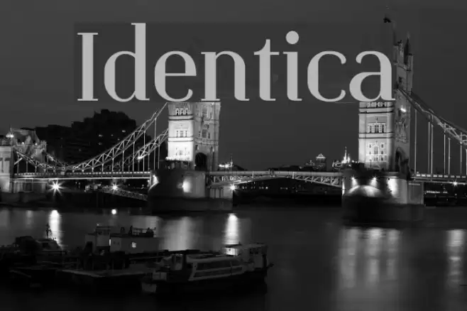Identica Font examples