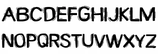 Identification Card Schriftart Groß