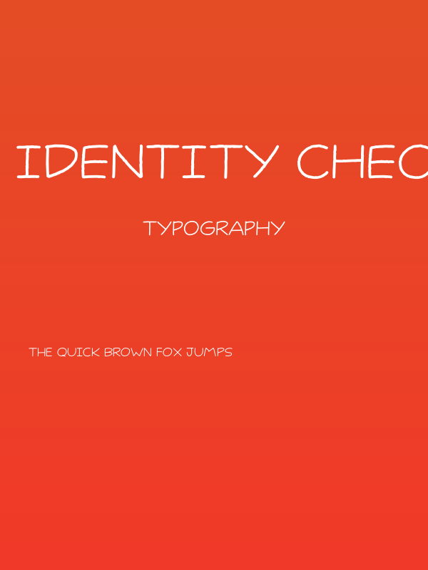 Identity Check DEMO Regular Poster